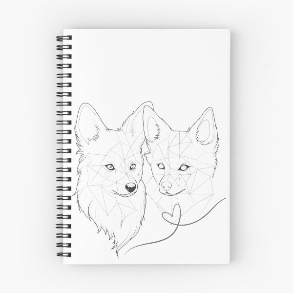 Item preview, geometric dogs in love designed and sold by ME-World.