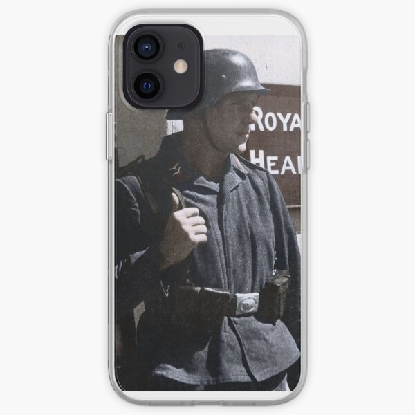 German corporal at the RAF HQ in occupied Guernsey, 1941. iPhone Soft Case