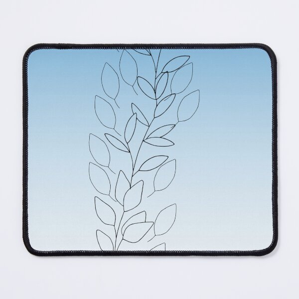 Item preview, Leaves pattern with blue gradient background designed and sold by Mario-Martinez.