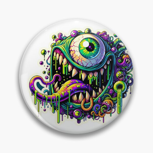 Item preview, Colorful Cyclops Alien Monster Eye Sticker designed and sold by psychcyberpunk.