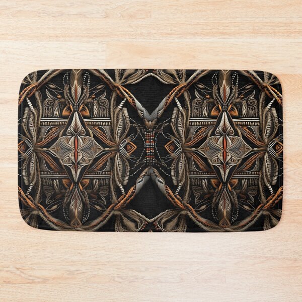 Item preview, Rustic Rope Shield in black and orange texture country style designed and sold by Carlos Gudino.