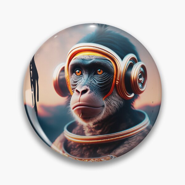 Item preview, Space Monkey Astronaut | Fire Eyes | Universe Explorer designed and sold by monkeybusiness.pt.