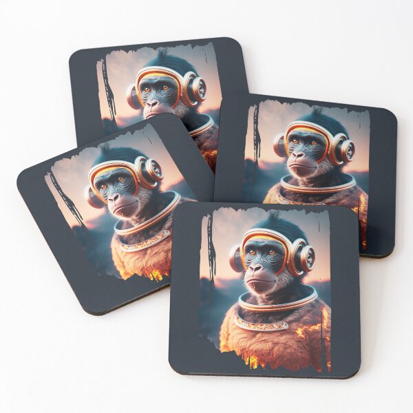 Item preview, Space Monkey Astronaut | Fire Eyes | Universe Explorer designed and sold by monkeybusiness.pt.
