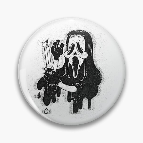 Artikelvorschau, Ghostface Killer-Haarschnitt – Scream-Horror-Kunstparodie entworfen und verkauft von donnymeloche.