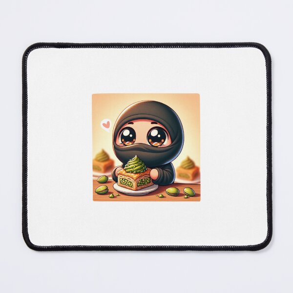 Item preview, Cute Anime Kid Wearing a Balaclava and eating Baklava designed and sold by GingerLFranklin.