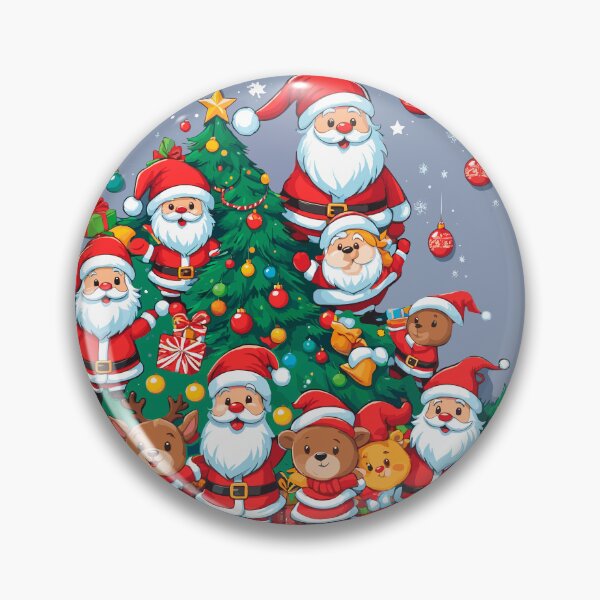 Item preview, Christmas tree full of Santa Claus and gifts. designed and sold by AlejaJorgeShop.