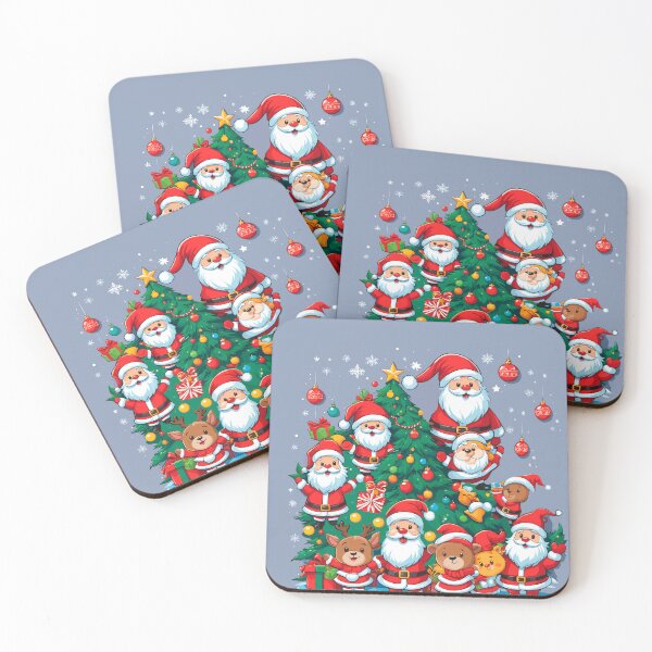 Item preview, Christmas tree full of Santa Claus and gifts. designed and sold by AlejaJorgeShop.