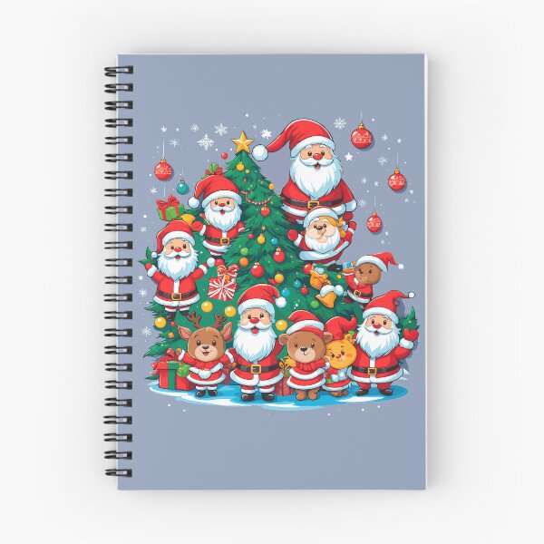 Item preview, Christmas tree full of Santa Claus and gifts. designed and sold by AlejaJorgeShop.