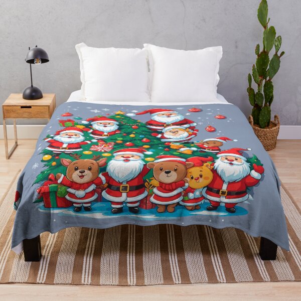 Item preview, Christmas tree full of Santa Claus and gifts. designed and sold by AlejaJorgeShop.