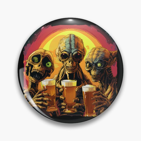 Item preview, Three funny aliens go on vacation, alien selfie designed and sold by Andrea-Design.