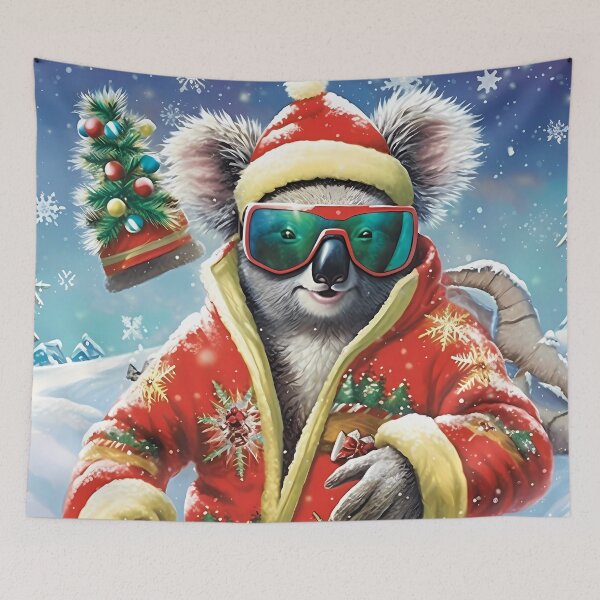 Item preview, “Winter Wonderland Skiing Koala” designed and sold by Art-Vortex-fr.