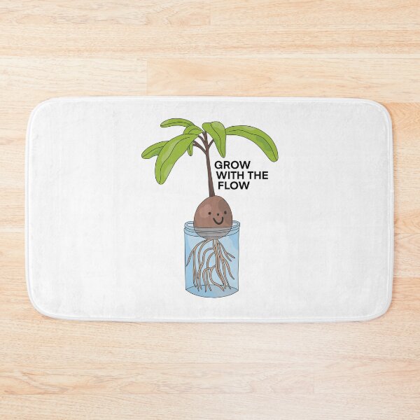 Item preview, Grow with the flow avocado designed and sold by PeachCatDesigns.