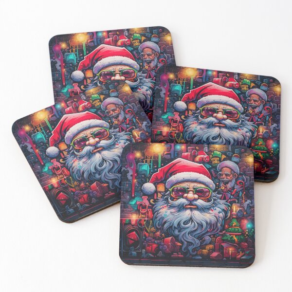 Item preview, 90's Graffiti Claus: A Throwback Christmas Artwork designed and sold by Studio Axis.