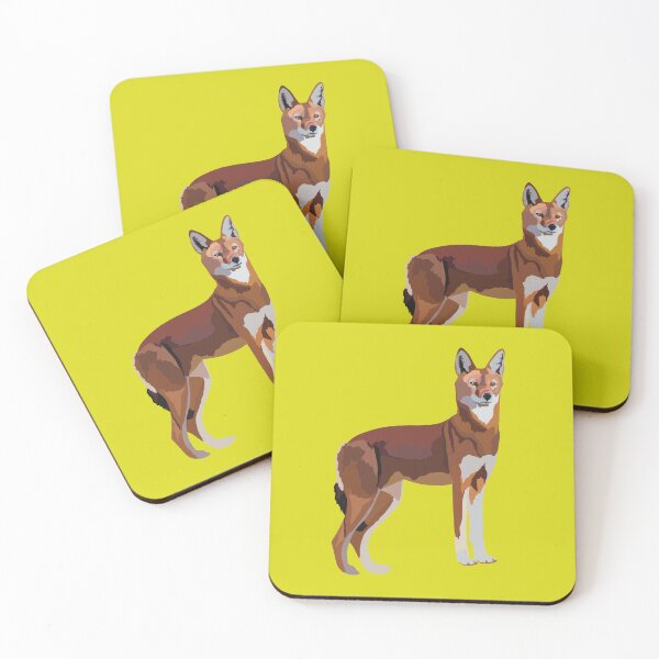 Item preview, E is for Ethiopian Wolf,Ethiopian Wolf Illustration – Rare and Majestic African Canine Artwork designed and sold by PrettylittlepastelUk.