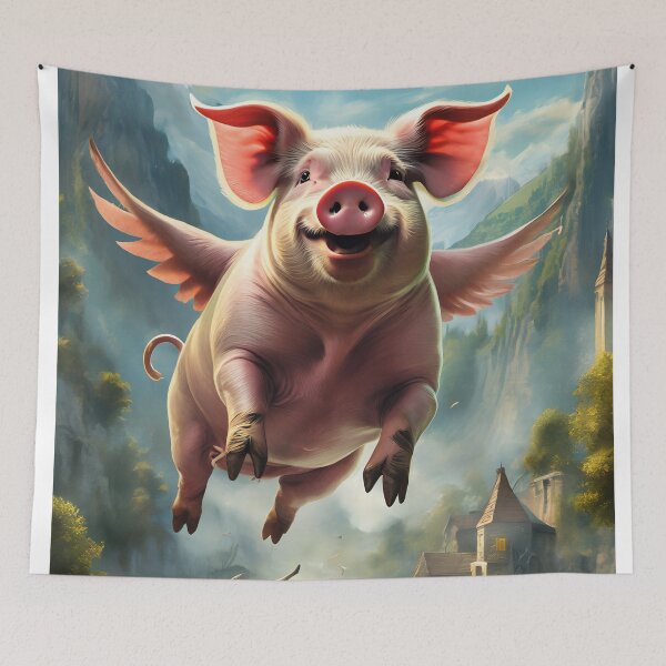 Item preview, And Pigs Might Fly - Poster designed and sold by SW-Graphics.