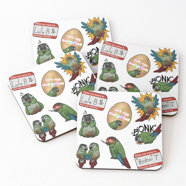 Item preview, Los Floof Birbs designed and sold by 2-green-floofs.