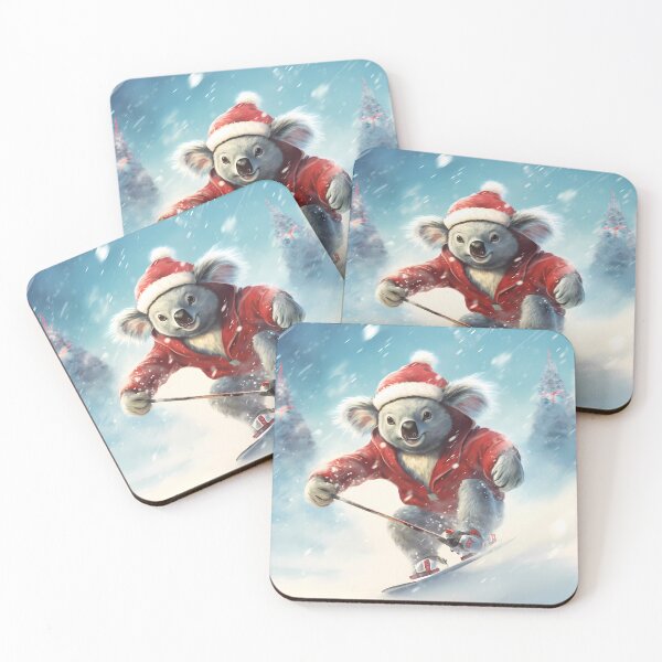 Item preview, “Winter Wonderland Skiing Koala” designed and sold by Art-Vortex-fr.