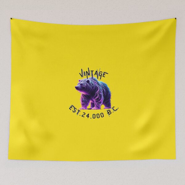 Item preview, Vintage Est. 24,000 BCE - Realistic Purple Smoke Cave Bear designed and sold by Matt's Artificial Nature.
