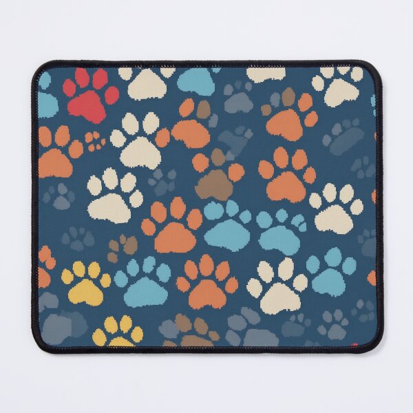 Item preview, Pixelated paw prints for a modern, digital-inspired design designed and sold by QuietChicCo.