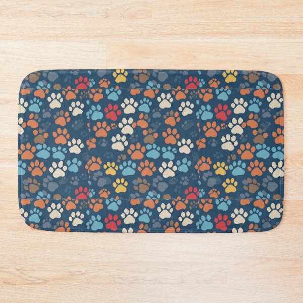 Item preview, Pixelated paw prints for a modern, digital-inspired design designed and sold by QuietChicCo.