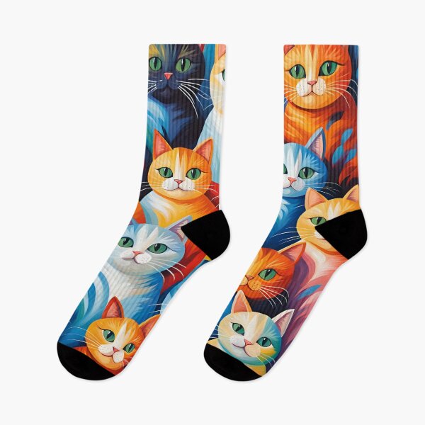 Item preview, Cubist Cats Pattern. designed and sold by ARichArts.