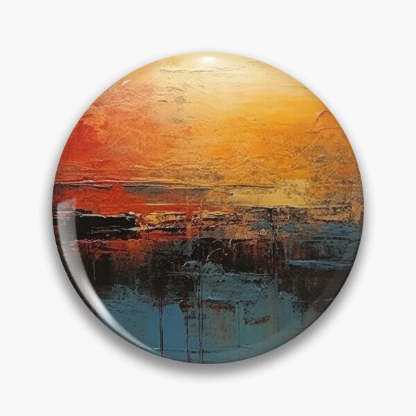 Artikelvorschau, Entdecken Sie "Simplistic & Minimalistic Vintage Sunset" Abstrakte Kunst entworfen und verkauft von ArtificialGenes.