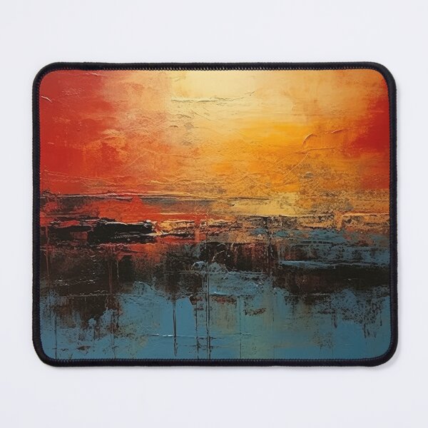 Artikelvorschau, Entdecken Sie "Simplistic & Minimalistic Vintage Sunset" Abstrakte Kunst entworfen und verkauft von ArtificialGenes.