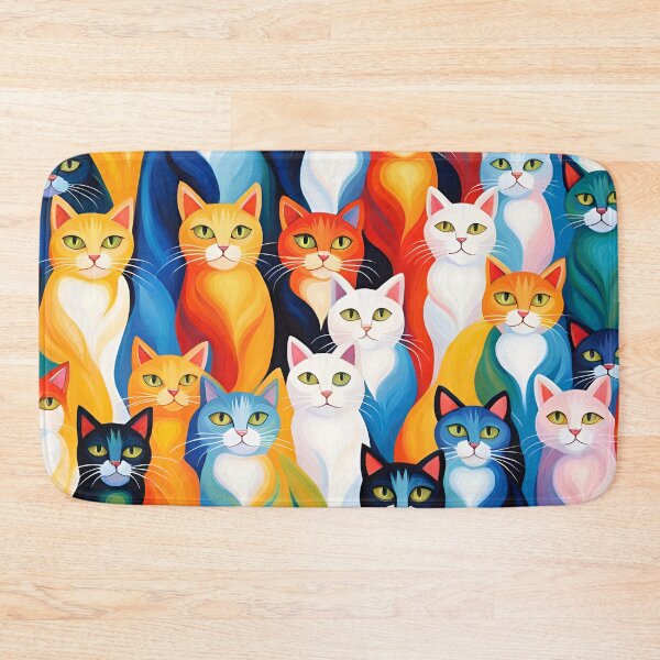 Item preview, Cubist Cats Pattern. designed and sold by ARichArts.