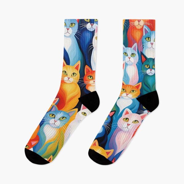 Item preview, Cubist Cats Pattern. designed and sold by ARichArts.