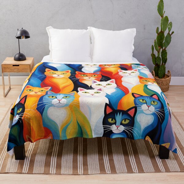 Item preview, Cubist Cats Pattern. designed and sold by ARichArts.