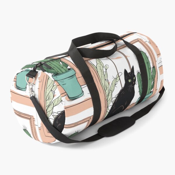 Item preview, Aesthetic Black Cat with Cactus designed and sold by Catophile.