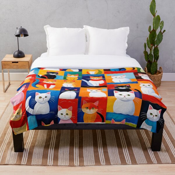 Item preview, Cubist Cats Pattern. designed and sold by ARichArts.