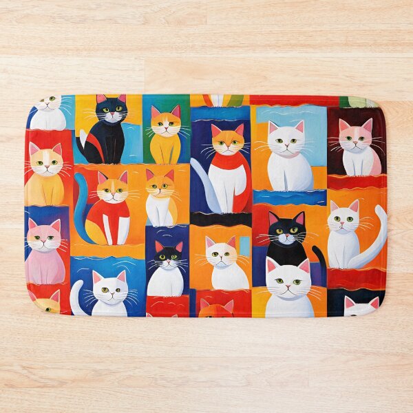 Item preview, Cubist Cats Pattern. designed and sold by ARichArts.