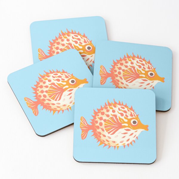 Item preview, Orange Puffer Fish (aka Blowfish) designed and sold by BrightTide.