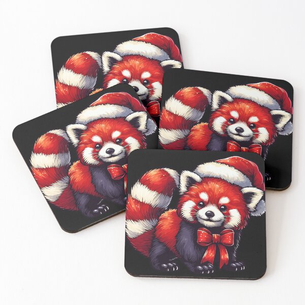 Item preview, red santa panda designed and sold by hunnydoll.