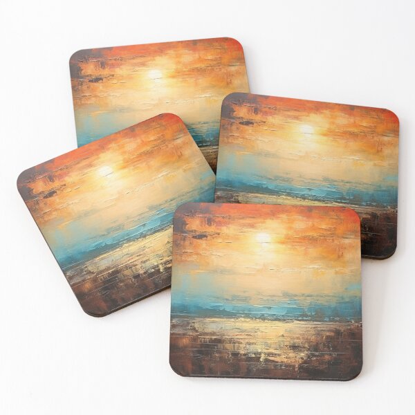 Item preview, Explore "Simplistic & Minimalistic Vintage Sunset" Abstract Art designed and sold by ArtificialGenes.
