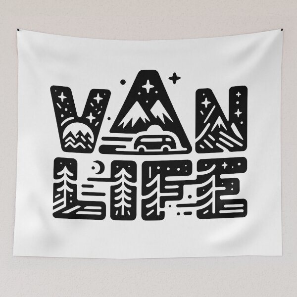 Item preview, Vanlife in natural typography designed and sold by Drextor.