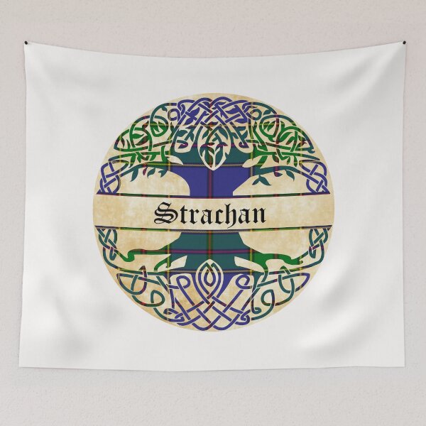 Item preview, Strachan Tree of Life Clan Scottish Surname tartan designed and sold by BagTown Clans.