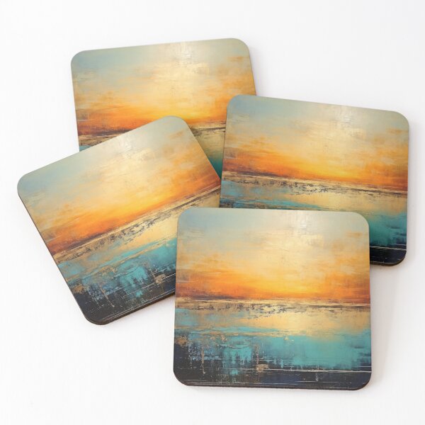 Artikelvorschau, Entdecken Sie "Simplistic & Minimalistic Vintage Sunset" Abstrakte Kunst entworfen und verkauft von ArtificialGenes.