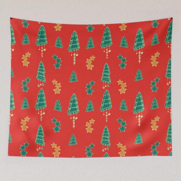 Item preview, Christmas decoration seamless pattern illustration	 designed and sold by Rômulo Queiroz.