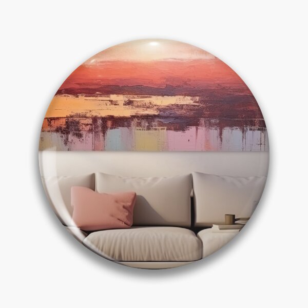 Artikelvorschau, Entdecken Sie "Simplistic & Minimalistic Vintage Sunset" Abstrakte Kunst entworfen und verkauft von ArtificialGenes.