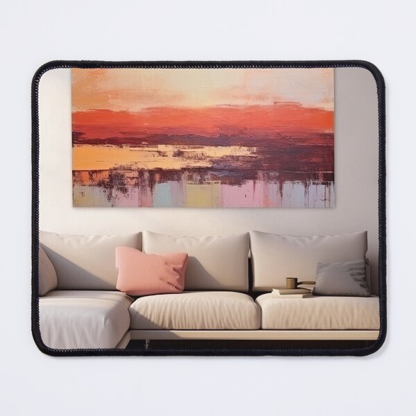 Artikelvorschau, Entdecken Sie "Simplistic & Minimalistic Vintage Sunset" Abstrakte Kunst entworfen und verkauft von ArtificialGenes.