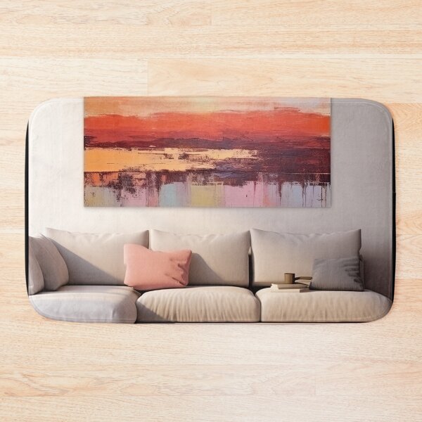 Artikelvorschau, Entdecken Sie "Simplistic & Minimalistic Vintage Sunset" Abstrakte Kunst entworfen und verkauft von ArtificialGenes.