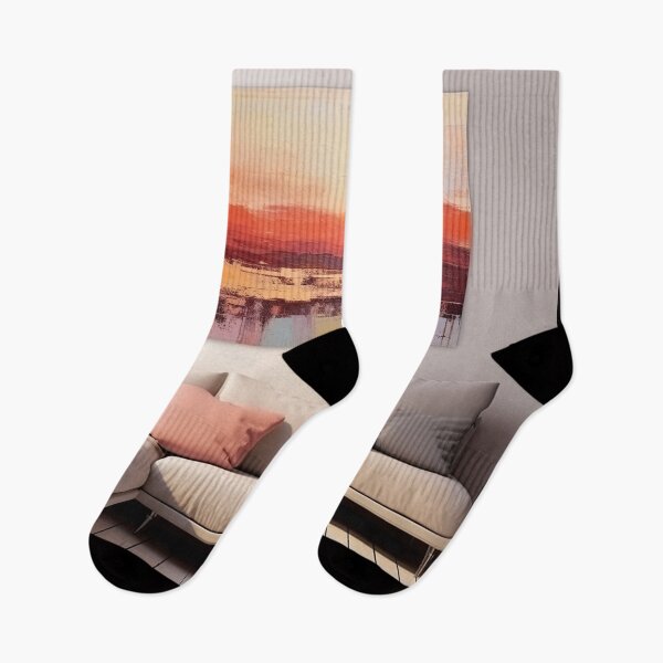 Artikelvorschau, Entdecken Sie "Simplistic & Minimalistic Vintage Sunset" Abstrakte Kunst entworfen und verkauft von ArtificialGenes.