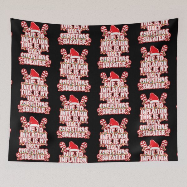 Item preview, Due To Inflation This Is My Ugly Christmas Sweater designed and sold by WoodburyLake.