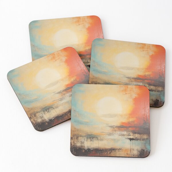 Item preview, Explore "Simplistic & Minimalistic Vintage Sunset" Abstract Art designed and sold by ArtificialGenes.