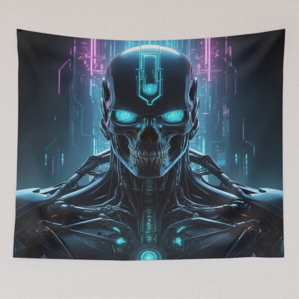 Item preview, Cybernetic Death Transformation Art - Futuristic 10D Masterpiece designed and sold by luminamatrixart.