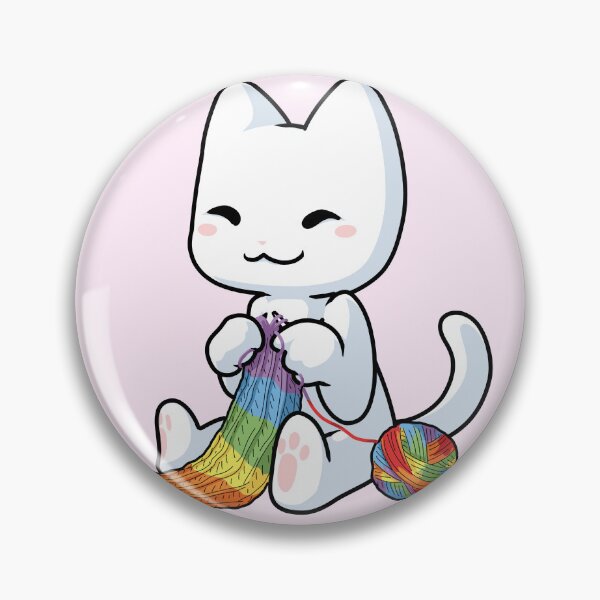 Item preview, Knittin Kitten Rainbow designed and sold by cinimuffin.