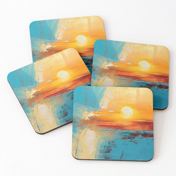 Artikelvorschau, Entdecken Sie "Simplistic & Minimalistic Vintage Sunset" Abstrakte Kunst entworfen und verkauft von ArtificialGenes.