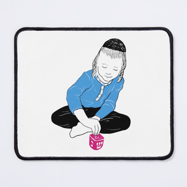 Item preview, Boy spinning dreidel on Hanukkah designed and sold by Ekaterina Khozatskaya.
